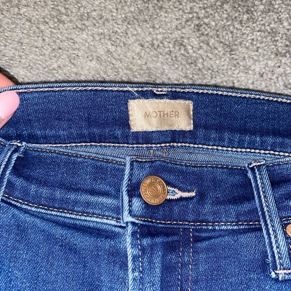 MOTHER The Outsider High Rise Ankle Jeans: Connect The Dots - Picture 4 of 9